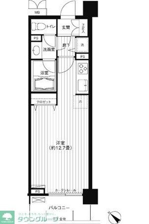 カナーリス月島の物件間取画像